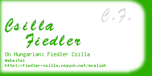 csilla fiedler business card